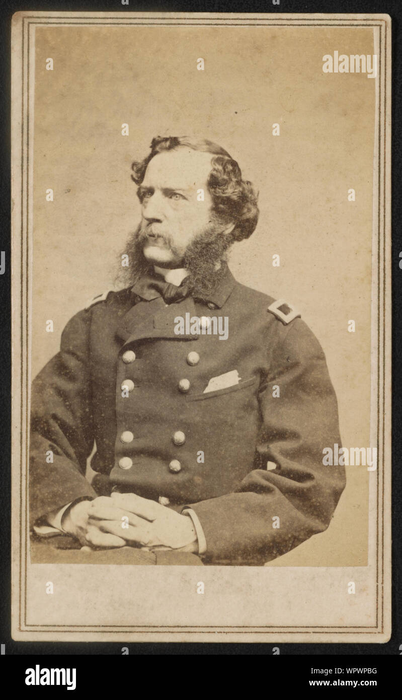 Le général Samuel Wylie Crawford du 13e Régiment d'infanterie de l'armée régulière et 2ème régiment d'infanterie de l'armée régulière en uniforme] / De négatif photographique dans la région de Brady's National Portrait Gallery Banque D'Images