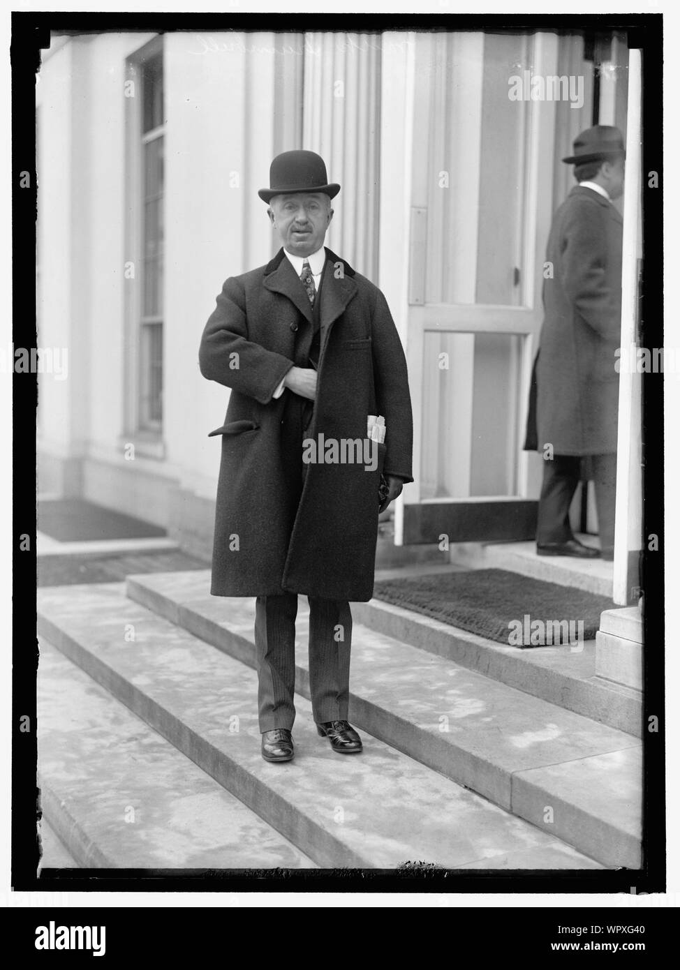 Homme à la Maison Blanche, Washington, D.C. Banque D'Images