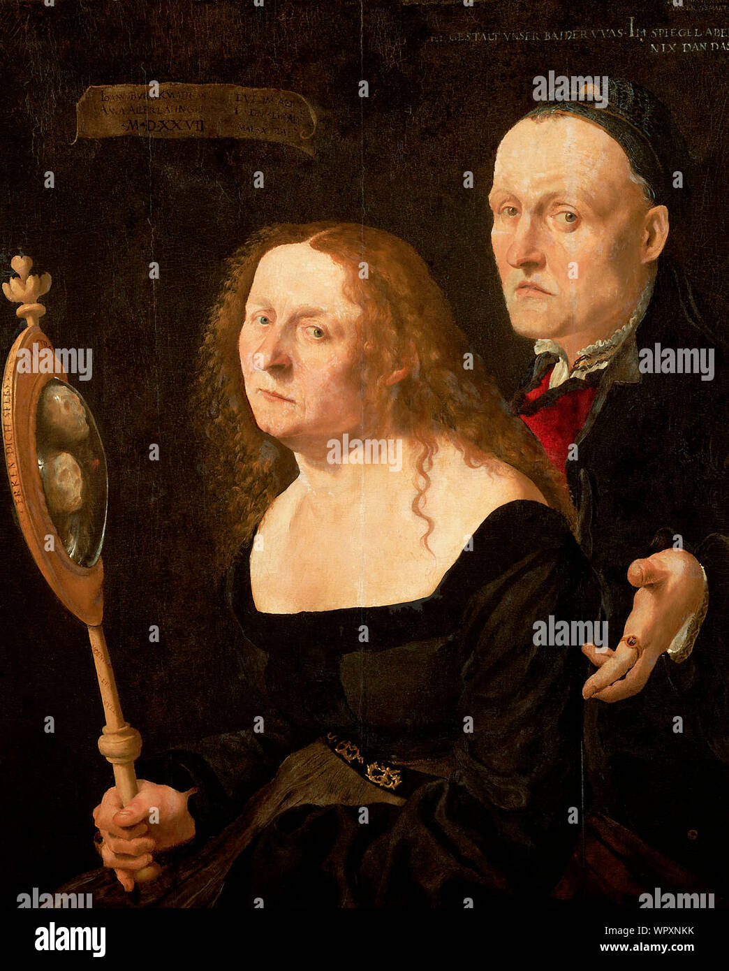 Portrait du peintre Hans Burgkmair et sa femme Anna - Lukas Furtenagel Banque D'Images