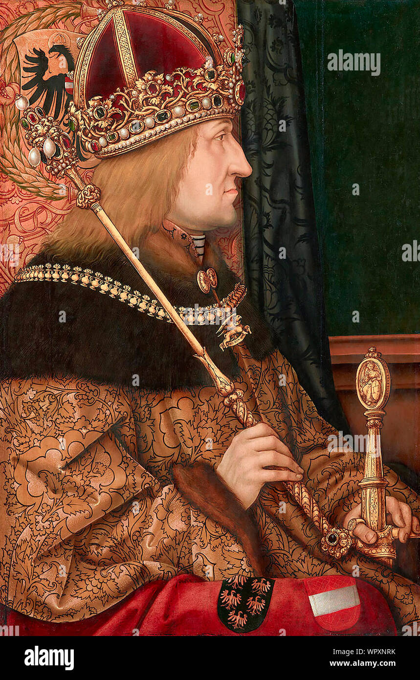 L'empereur Frédéric III, empereur romain saint - Hans Burgkmair l'Ancien, vers 1500 Banque D'Images