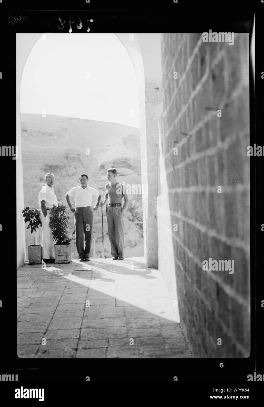 Mar Saba. Portier, Simon & Wilson Banque D'Images