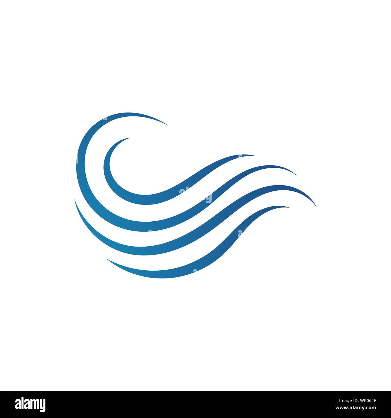 L'eau d'océan vagues logo Design Template Vector illustrations Illustration de Vecteur