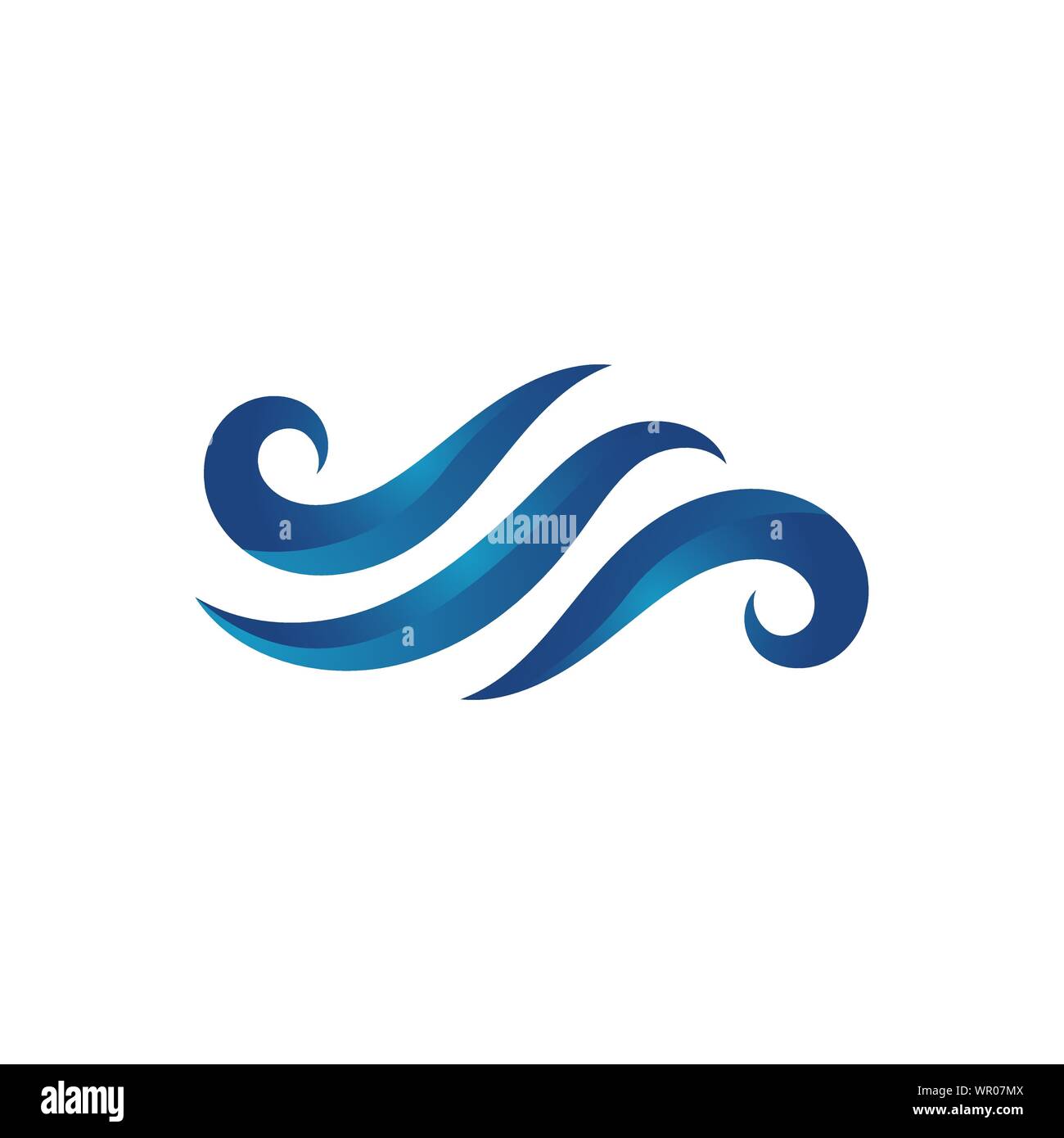L'eau d'océan vagues logo Design Template Vector illustrations Illustration de Vecteur