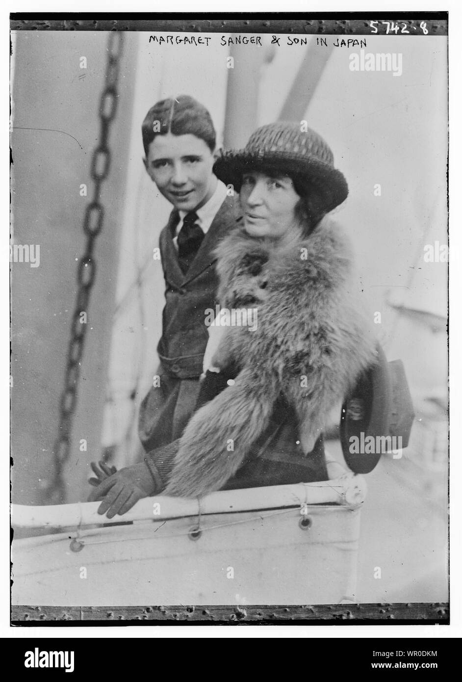 Margaret Sanger & fils au Japon Banque D'Images