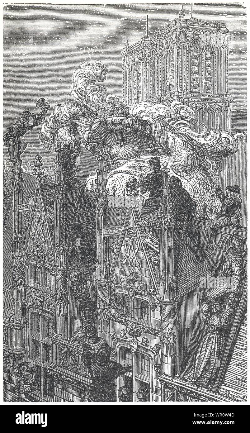 Gustave doré. Gargantua. Éducation Banque D'Images Gustave doré. Gargantua. Éducation Banque D'Images