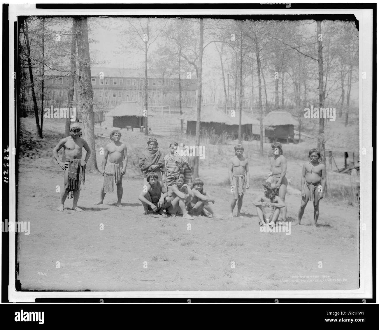Mariage partie des Igorots à la Louisiana Purchase Exposition, 1904 Banque D'Images