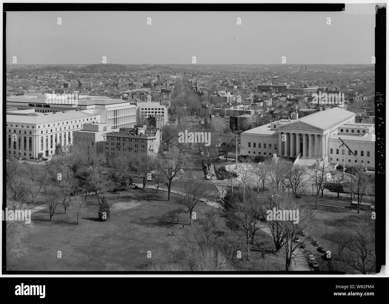 MARYLAND AVENUE DU CORRIDOR CAPITOL DOME. ; 7. Vue aérienne NORD-EST LE CORRIDOR DE L'AVENUE DE LA MARYLAND CAPITOL DOME. - Maryland Avenue, Washington, District of Columbia, DC ; Banque D'Images