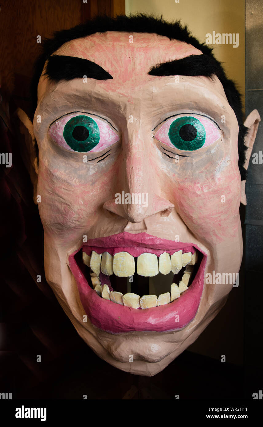 Au Kultur masque Maison dans petit Helvetia, une fois qu'une colonie suisse dans la région de Randolph County, Virginie occidentale. L'édifice abrite l'Helvetia magasin général, un bureau de poste, et alpen lodge, et Fasnacht Musée du masque Banque D'Images