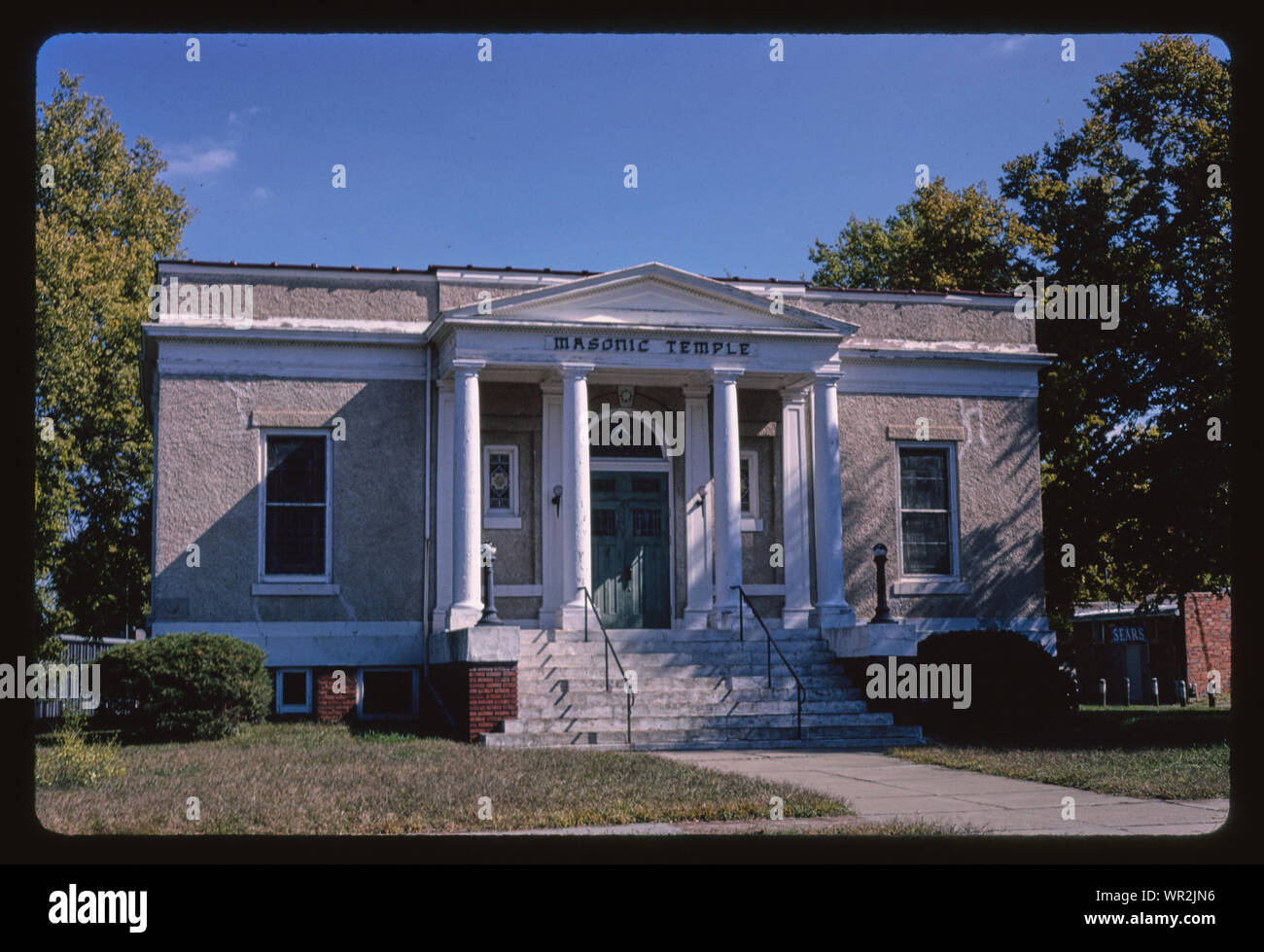 Temple maçonnique, 6ème rue, Seneca, Kansas Banque D'Images