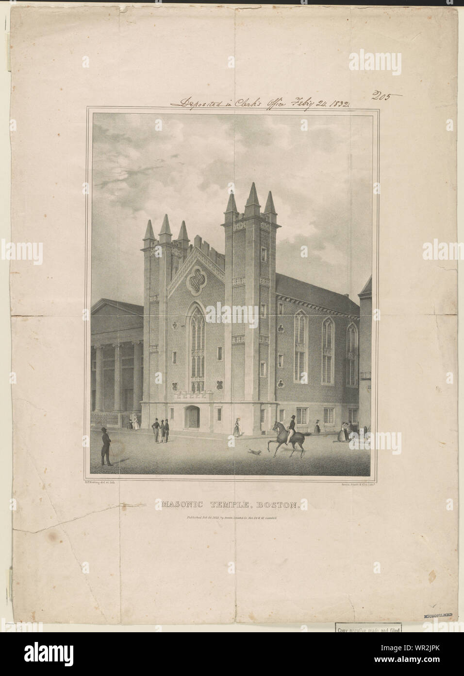 Temple maçonnique, Boston Banque D'Images