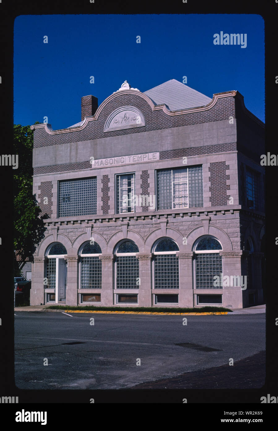 Temple maçonnique, rue Pine, Pittsburg, Kansas Banque D'Images