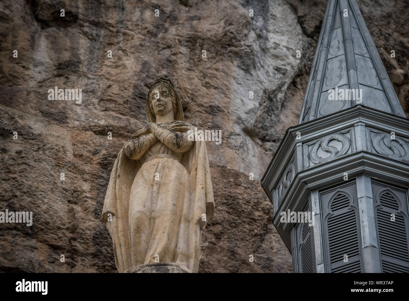 Statue de Marie à Rocamadour, chapelle de la Vierge Noire Banque D'Images