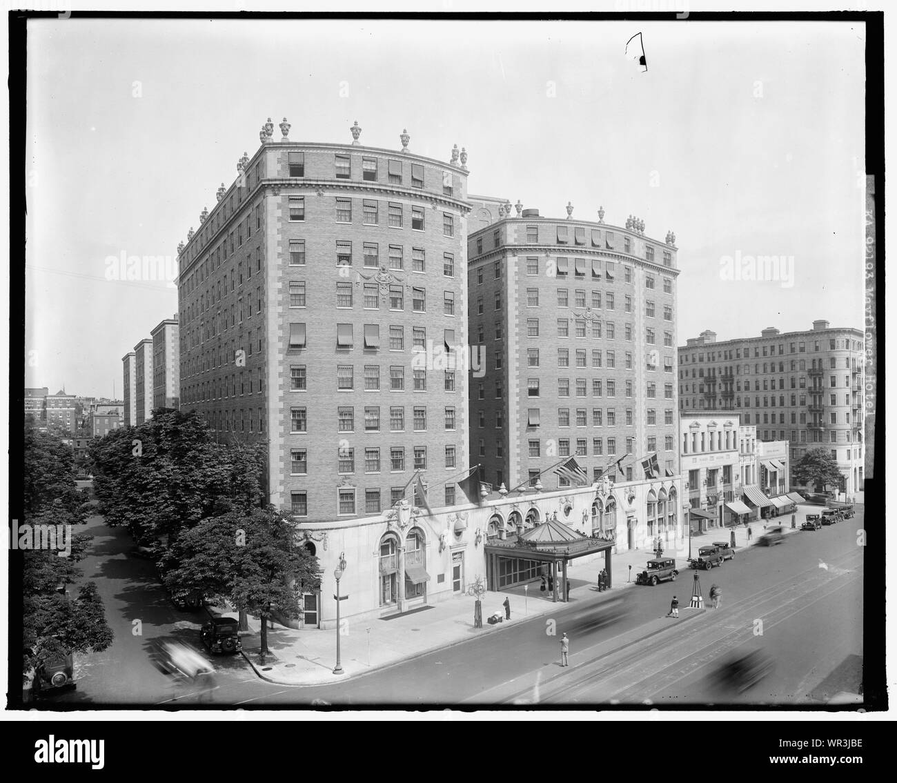 MAYFLOWER HOTEL. Protections extérieures ; MAYFLOWER HOTEL. Protections extérieures ; Banque D'Images