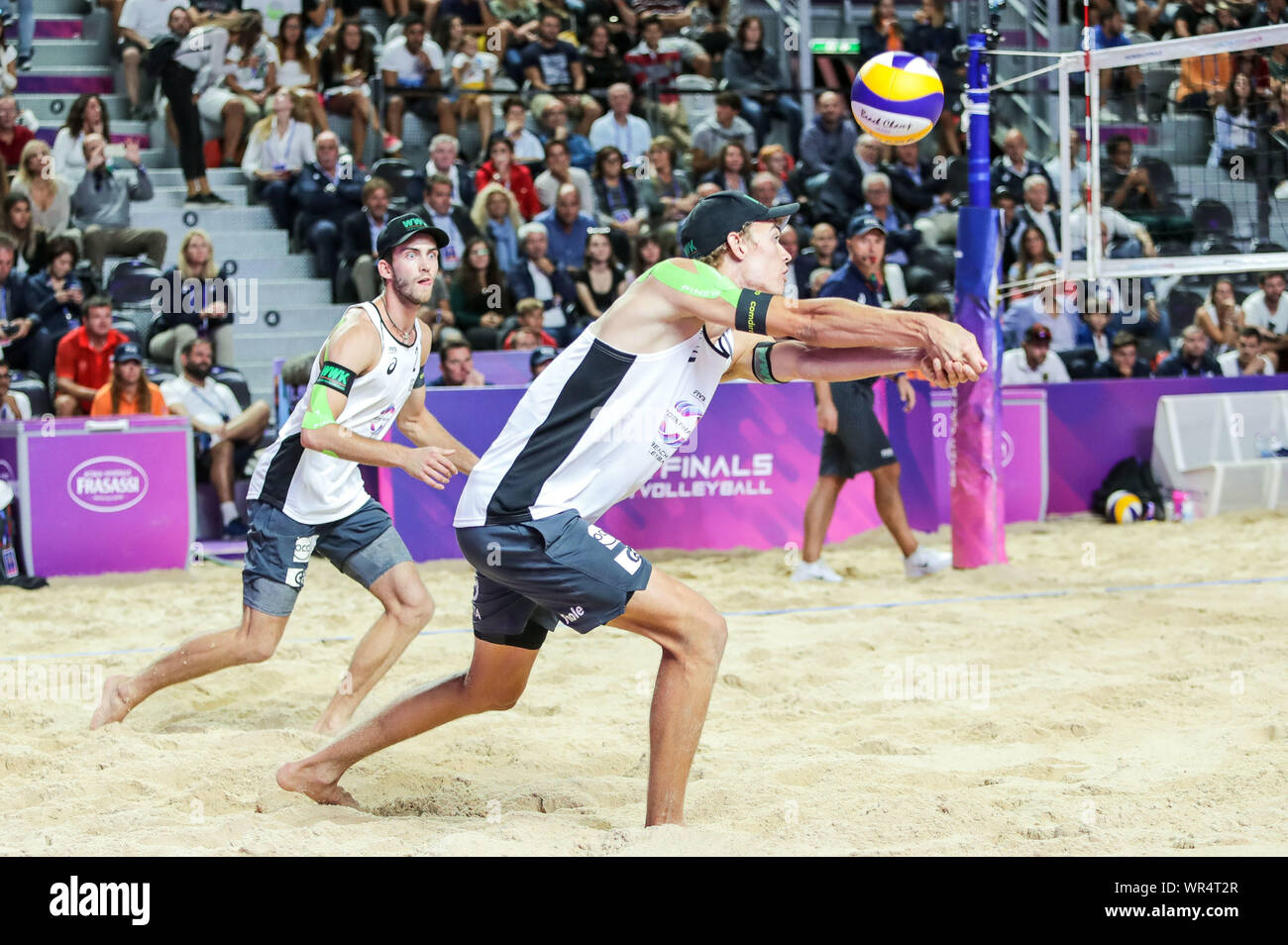 JULIUS RICEZIONE THOLE (R) au cours de World Tour Finals 2019 - Finale Hommes , Rome, Italie, 08 septembre 2019, le volley-ball Beach Volley Banque D'Images