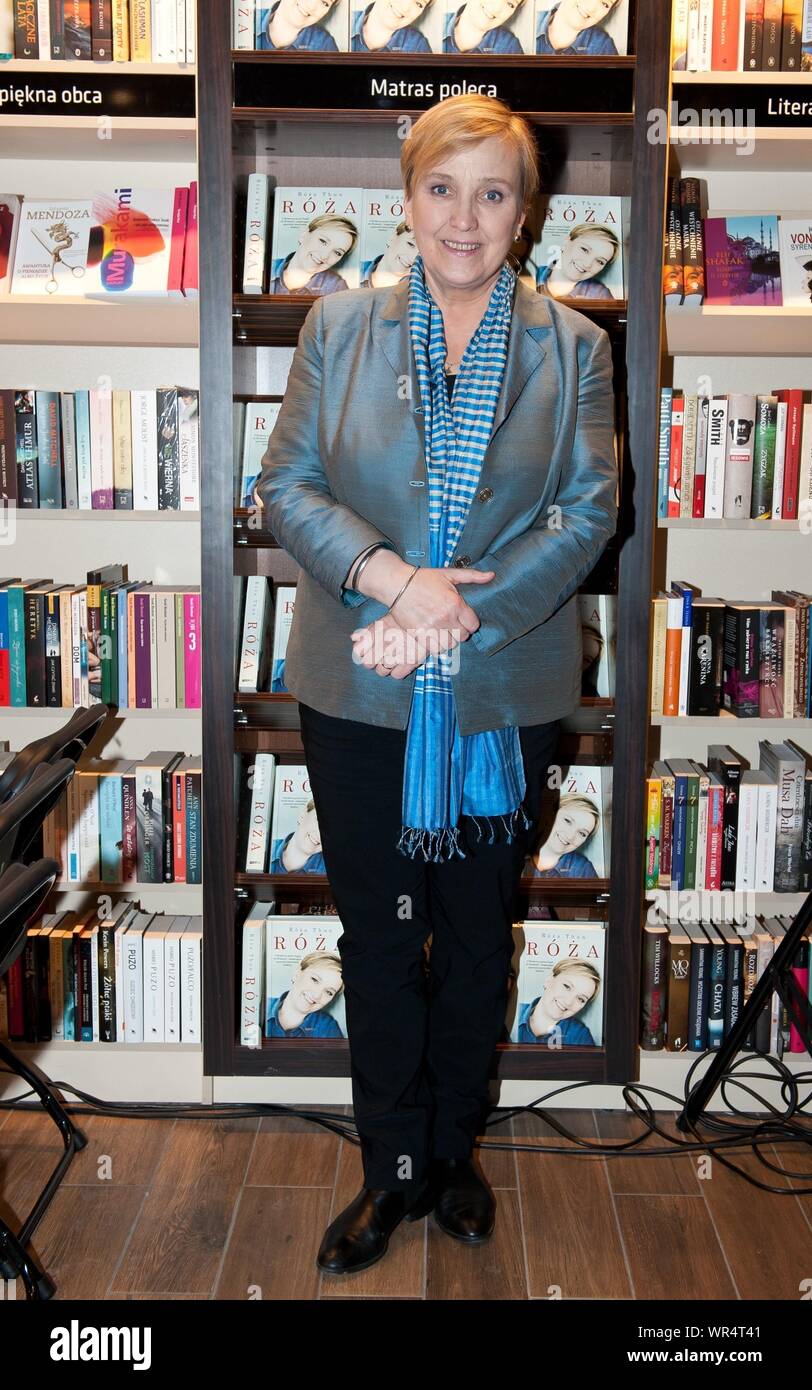 20. 03. 2014 Varsovie, Pologne. Roza Thun la promotion de son livre. Sur la photo : Roza Thun Banque D'Images