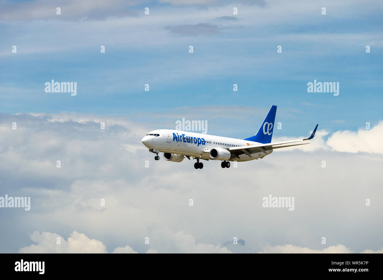 Barcelone, Espagne - 18 mai 2019 : Boeing 737 Avion AirEuropa à Prat à Barcelone Banque D'Images