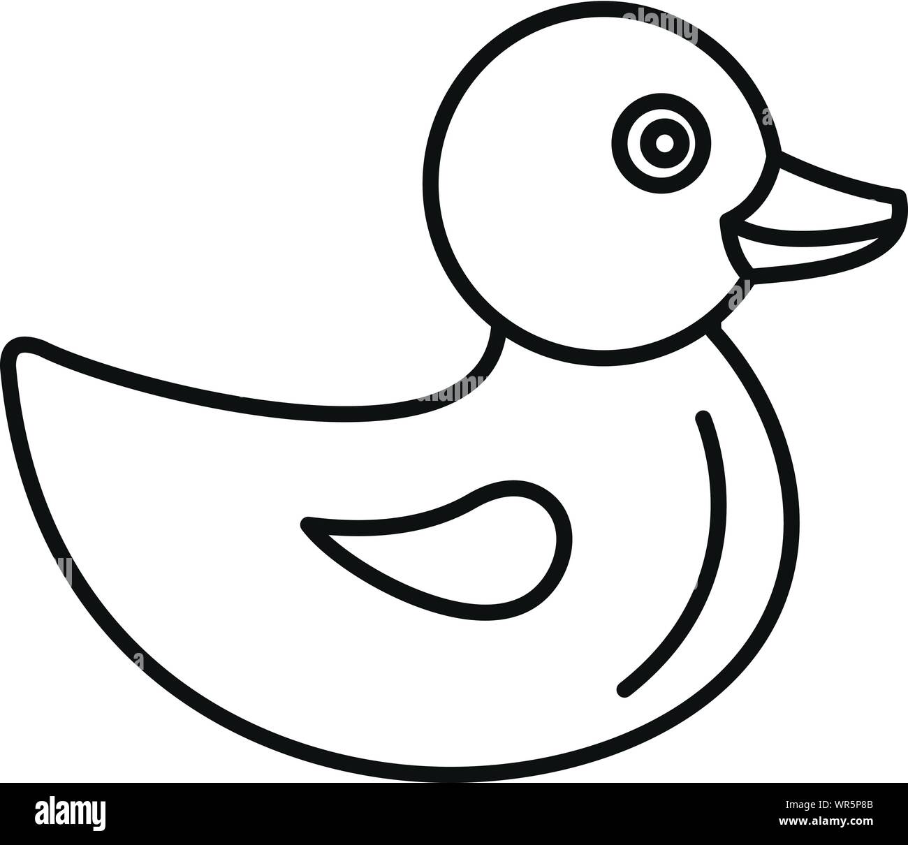 Icône Baby Duck. Baby Duck aperçu l'icône vecteur pour la conception web isolé sur fond blanc Illustration de Vecteur