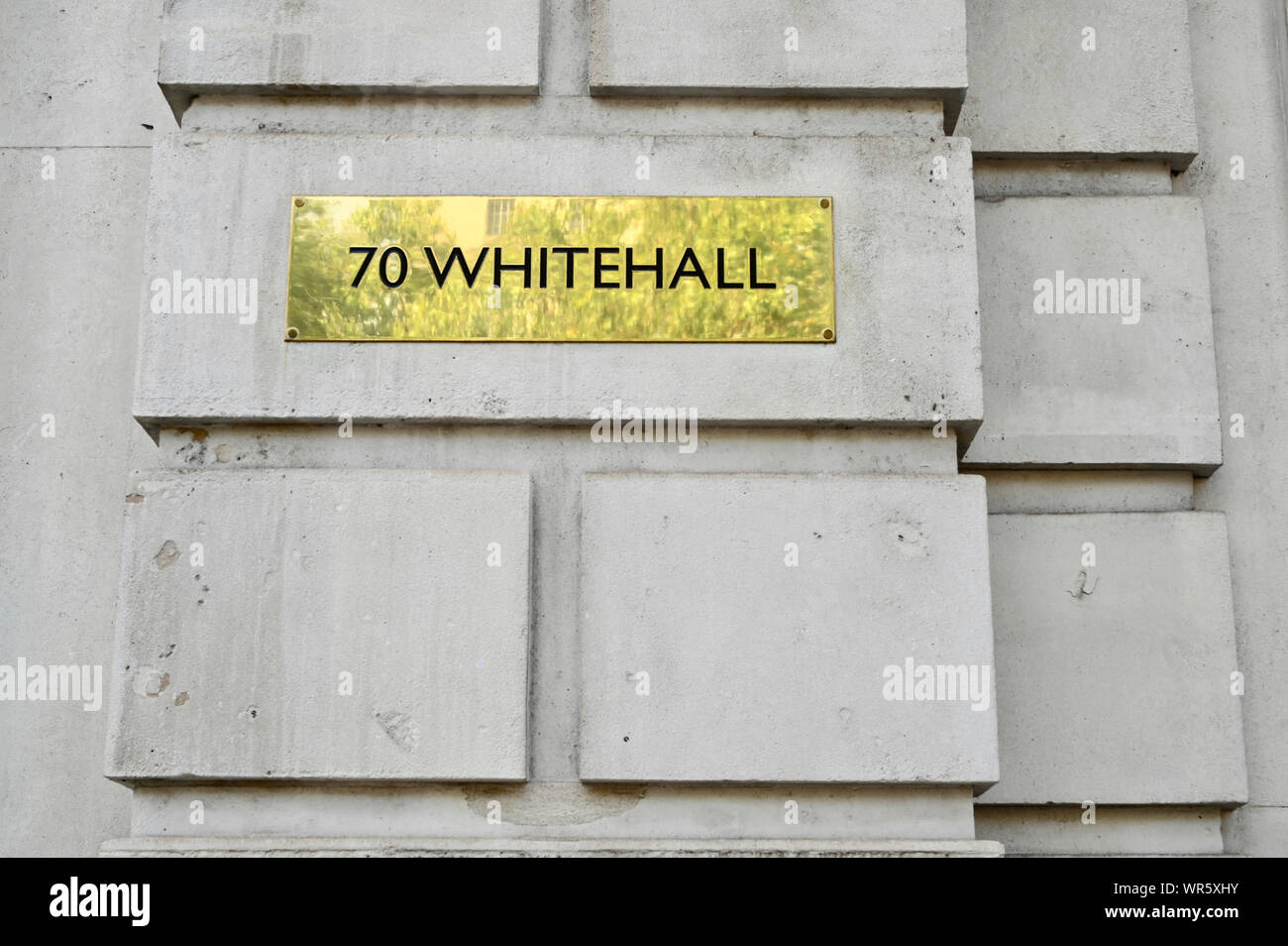 Le Bureau du Cabinet, 70 Whitehall Signer,Whitehall, Londres. UK Banque D'Images
