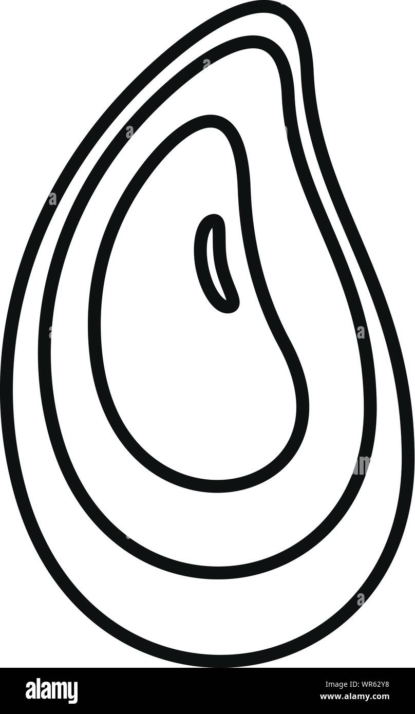 L'icône de moules. Moules pour l'icône Contour vectoriel web design isolé sur fond blanc Illustration de Vecteur