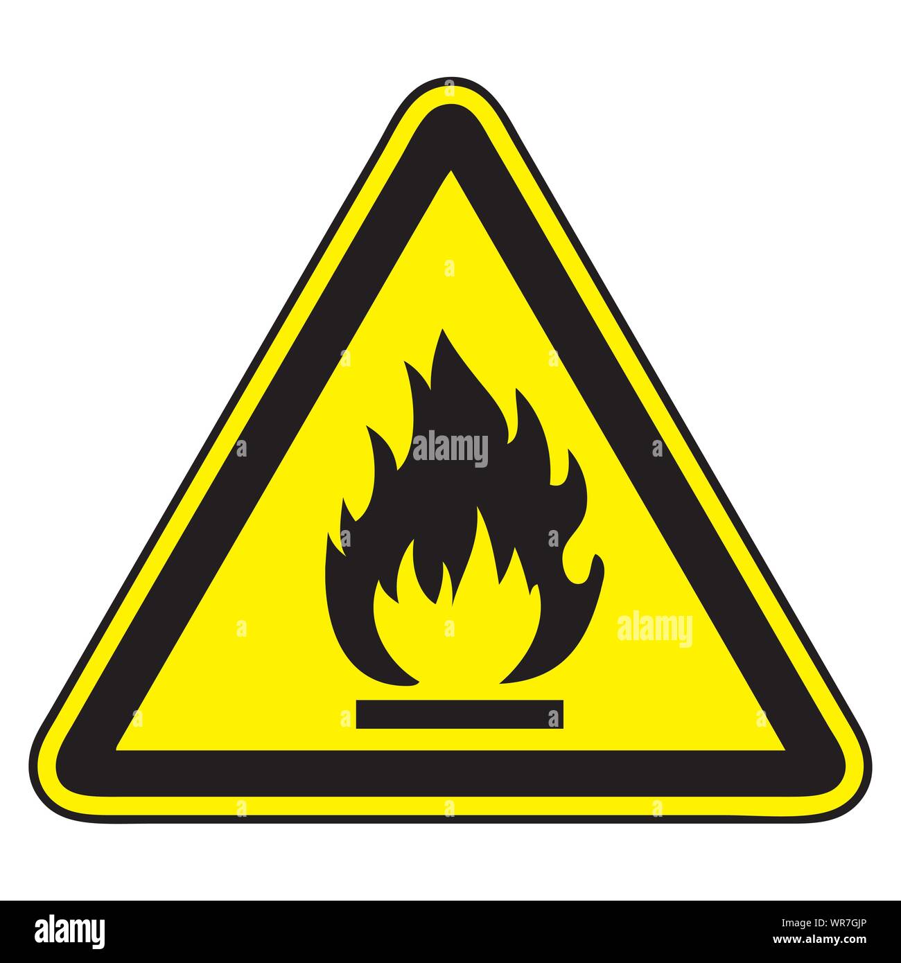 Hautement inflammable Illustration de Vecteur
