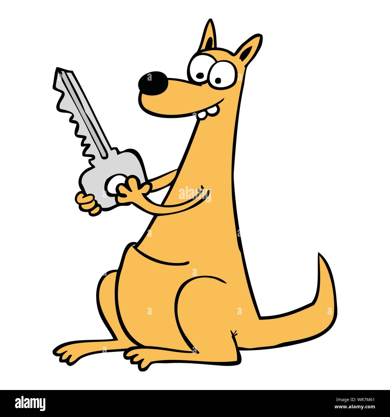 kangroo Illustration de Vecteur