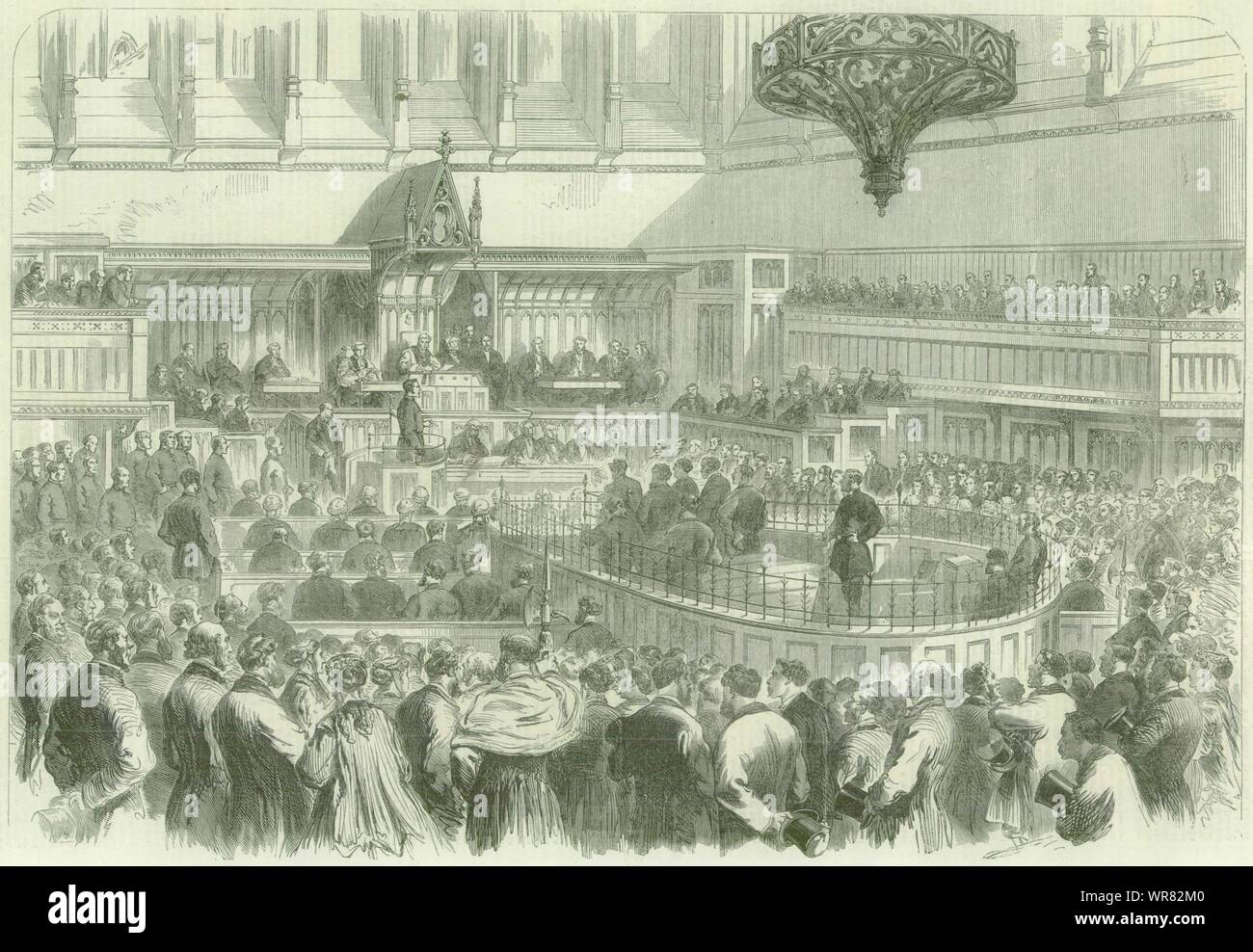 Le procès des Fenians à Manchester : Commission spéciale dans le Palais d'Assises 1867 Banque D'Images