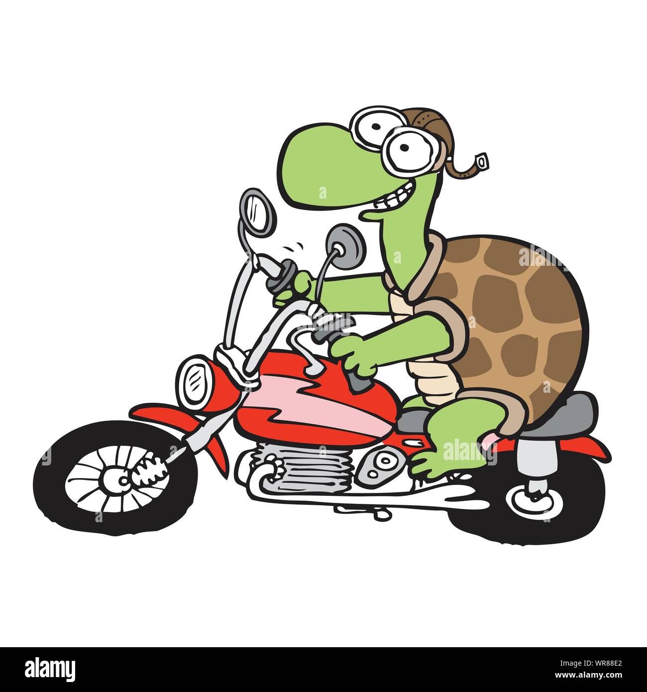 moto tortue Illustration de Vecteur