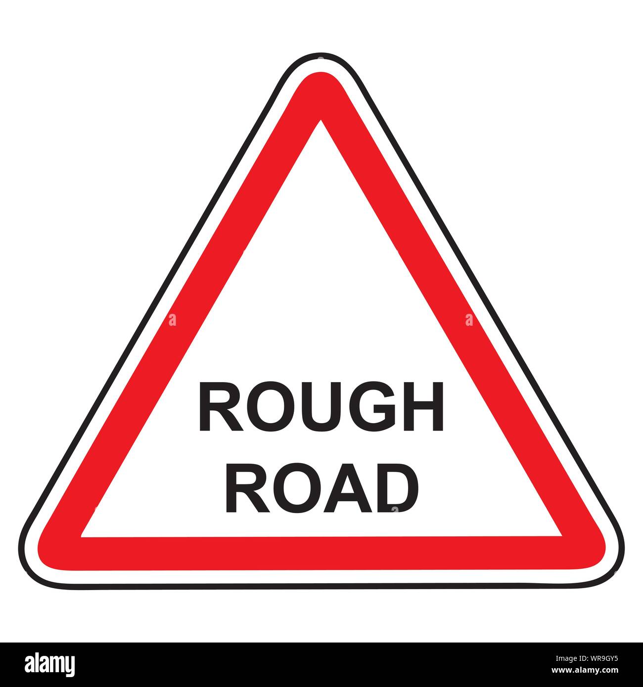 signalisation routière irrégulière Illustration de Vecteur