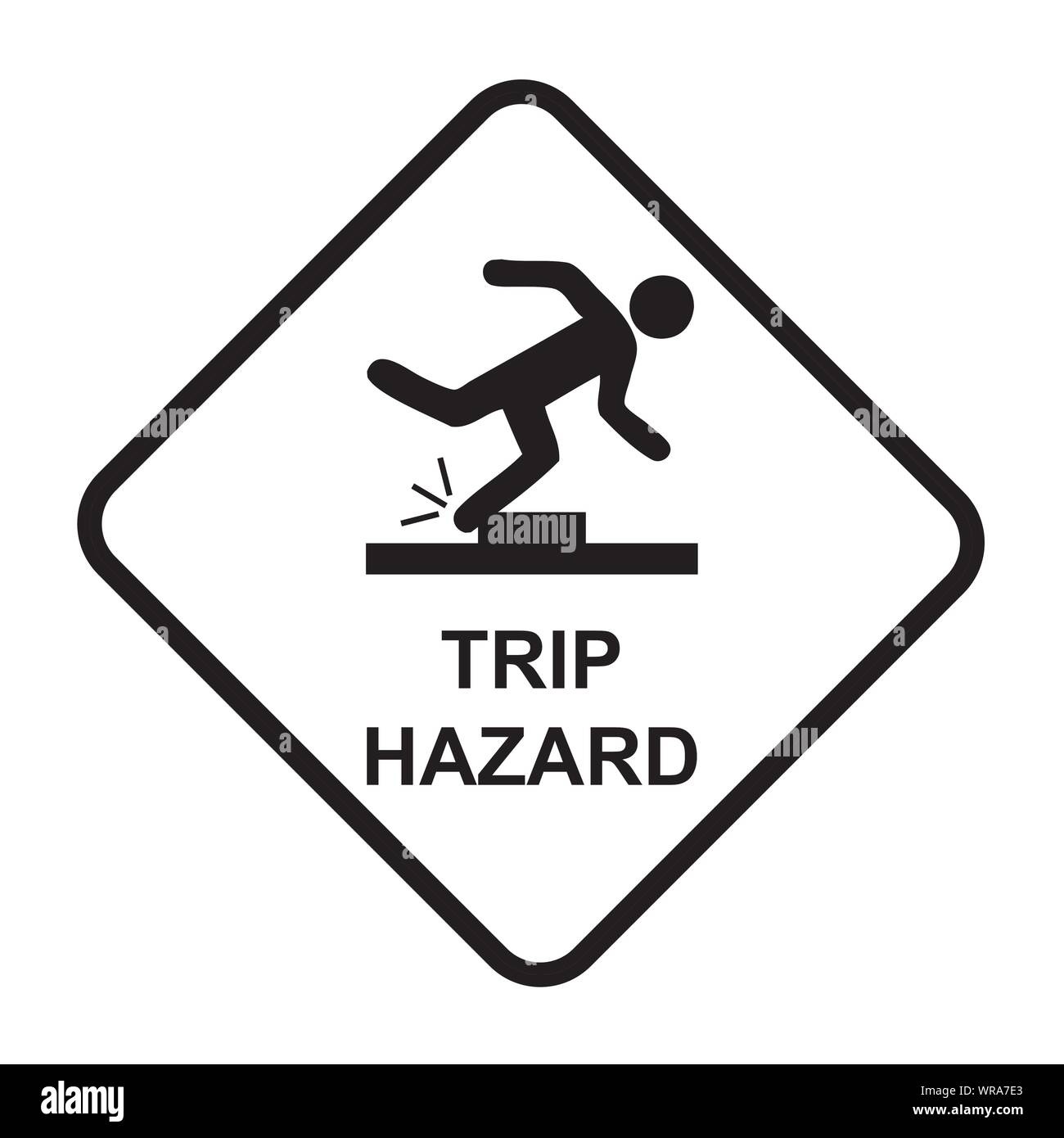 Trébuchement sign vector Illustration de Vecteur