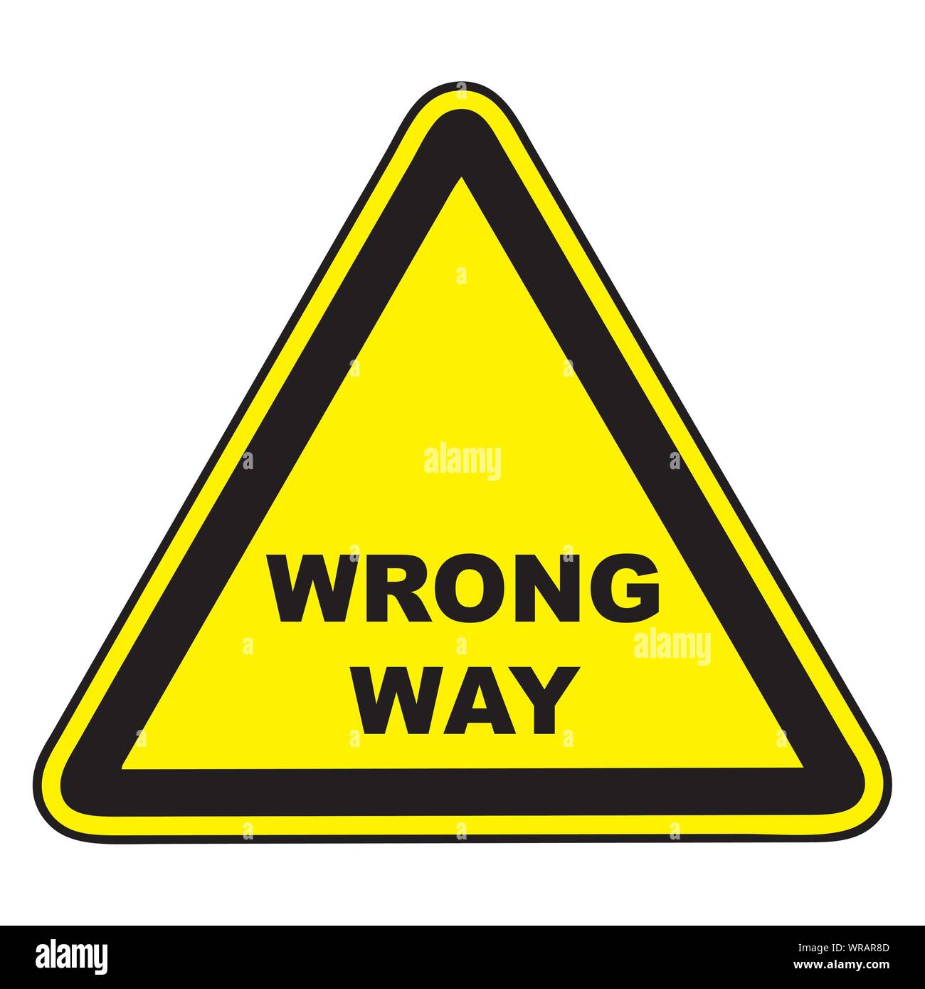 Faux, chemin, route, signe, vecteur, Illustration de Vecteur