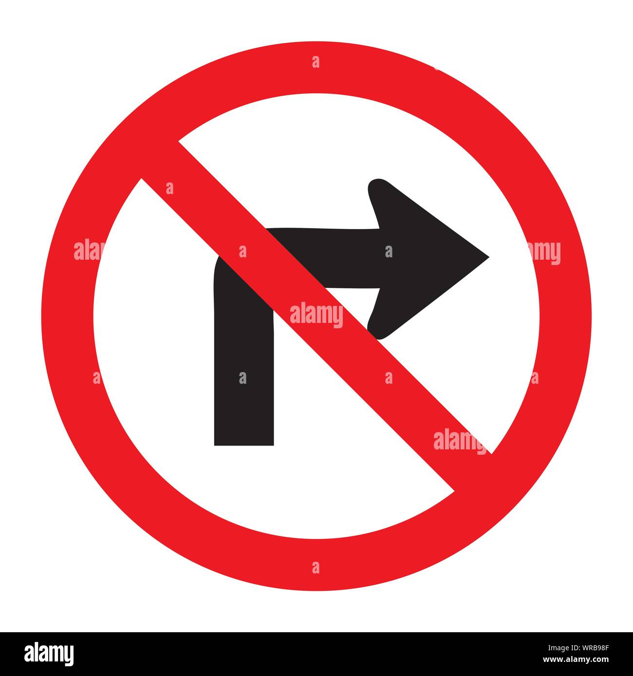 Tournez à droite à gauche sign vector Illustration de Vecteur