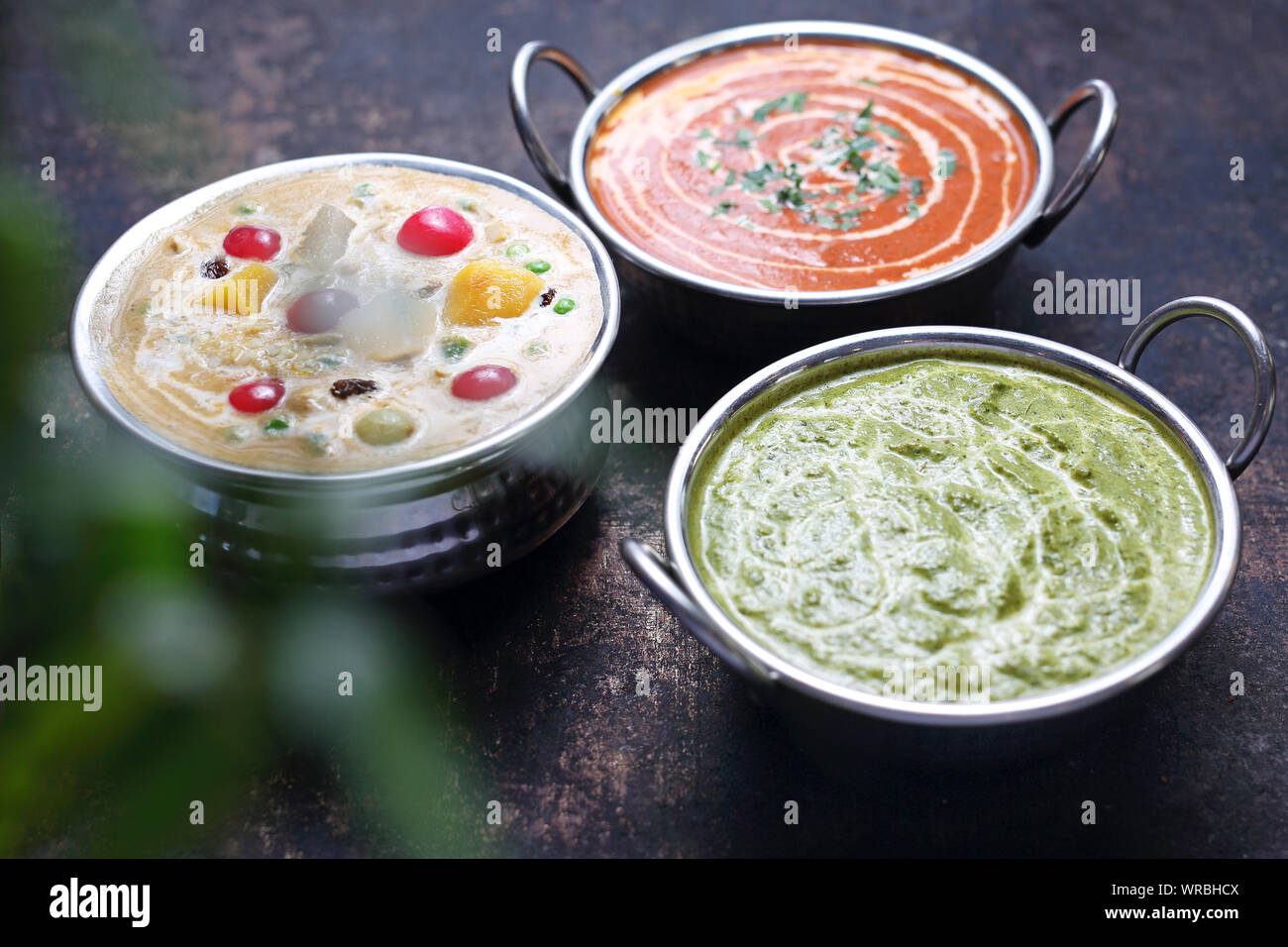 Soupe indienne. Nourriture indienne. Des plats traditionnels indiens. Banque D'Images