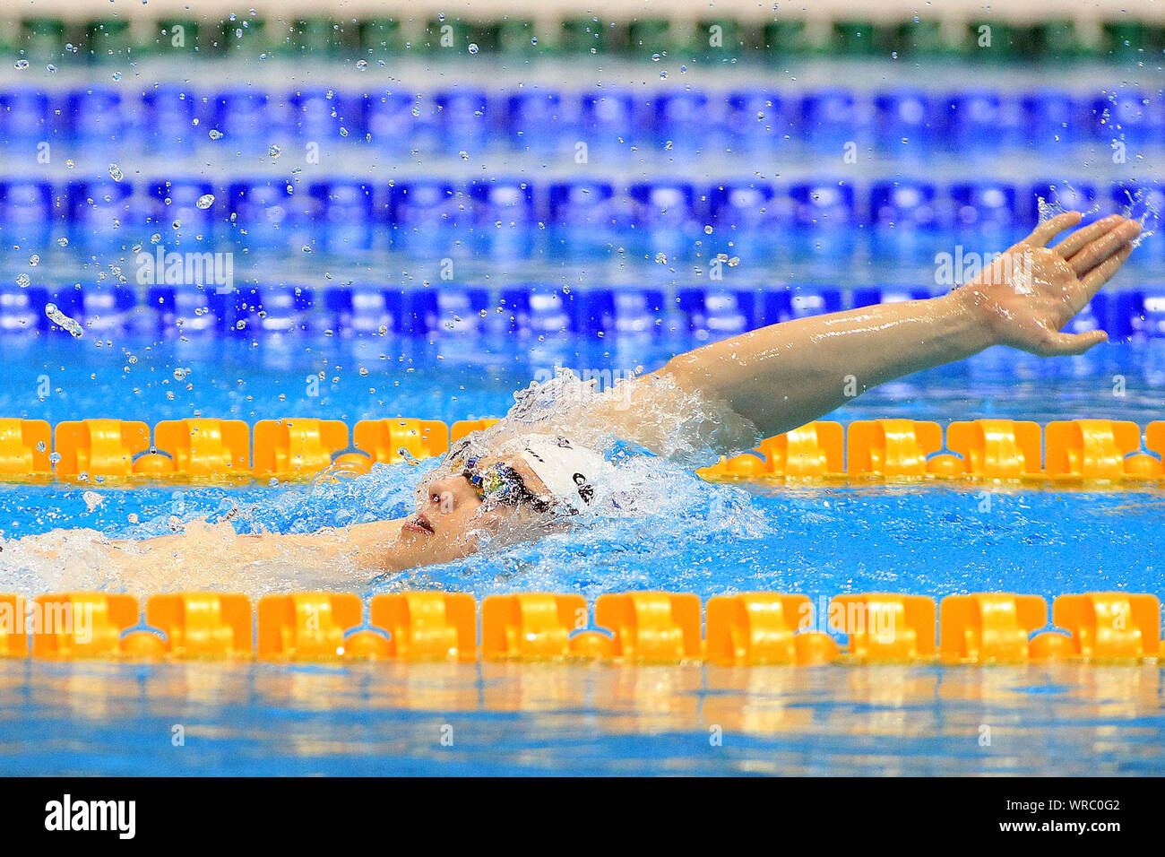 Londres, Royaume-Uni. 10 Sep, 2019. Jessica Long, de USA en action in women's 100m dos S8. Championnats du monde de natation 2019 Para Allianz, jour 2 à l'Aquatics Centre de Londres à Londres, Royaume-Uni le mardi 10 septembre 2019. Cette image ne peut être utilisé qu'à des fins rédactionnelles. Utilisez uniquement rédactionnel, pic par Steffan Bowen/Andrew Orchard la photographie de sport/Alamy live news Crédit : Andrew Orchard la photographie de sport/Alamy Live News Banque D'Images