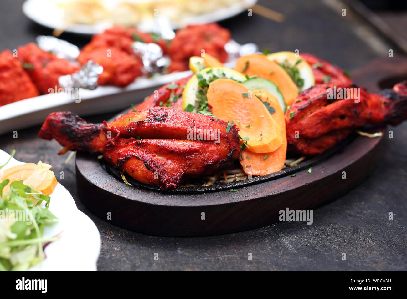 La cuisine indienne. Des plats traditionnels indiens. Cuisine orientale Banque D'Images