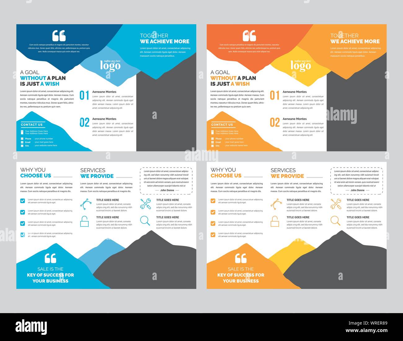 Brochure modèle pour tout type d'utilisation professionnelle Illustration de Vecteur