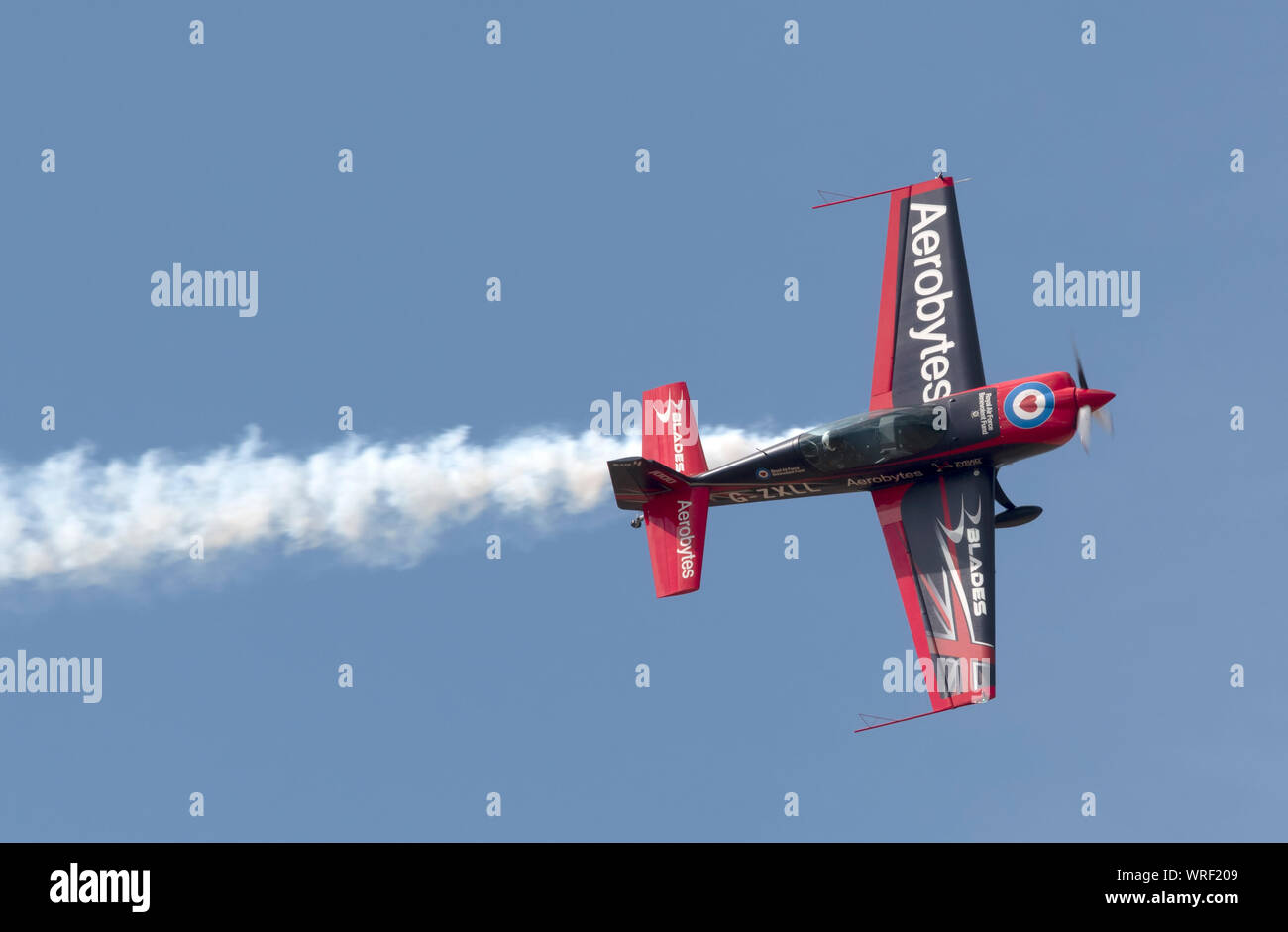 L'équipe de voltige des lames à l'exécution de Southport Air Show 2019 Banque D'Images