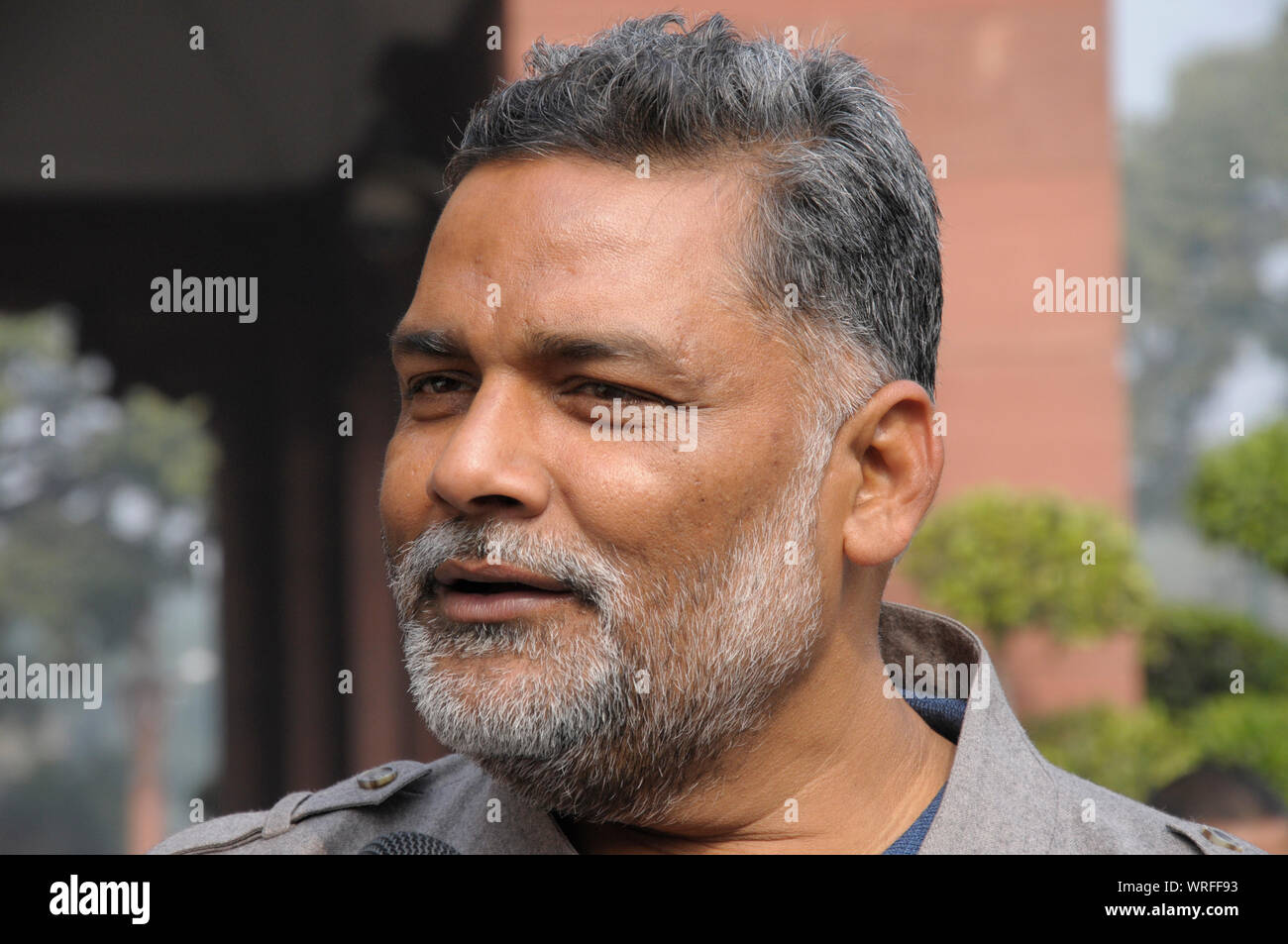 Rajesh Ranjan mieux connu comme Pappu Yadav, Netajee, est un homme politique. Il a gagné les élections à la Lok Sabha (Chambre basse du Parlement indien) dans Banque D'Images