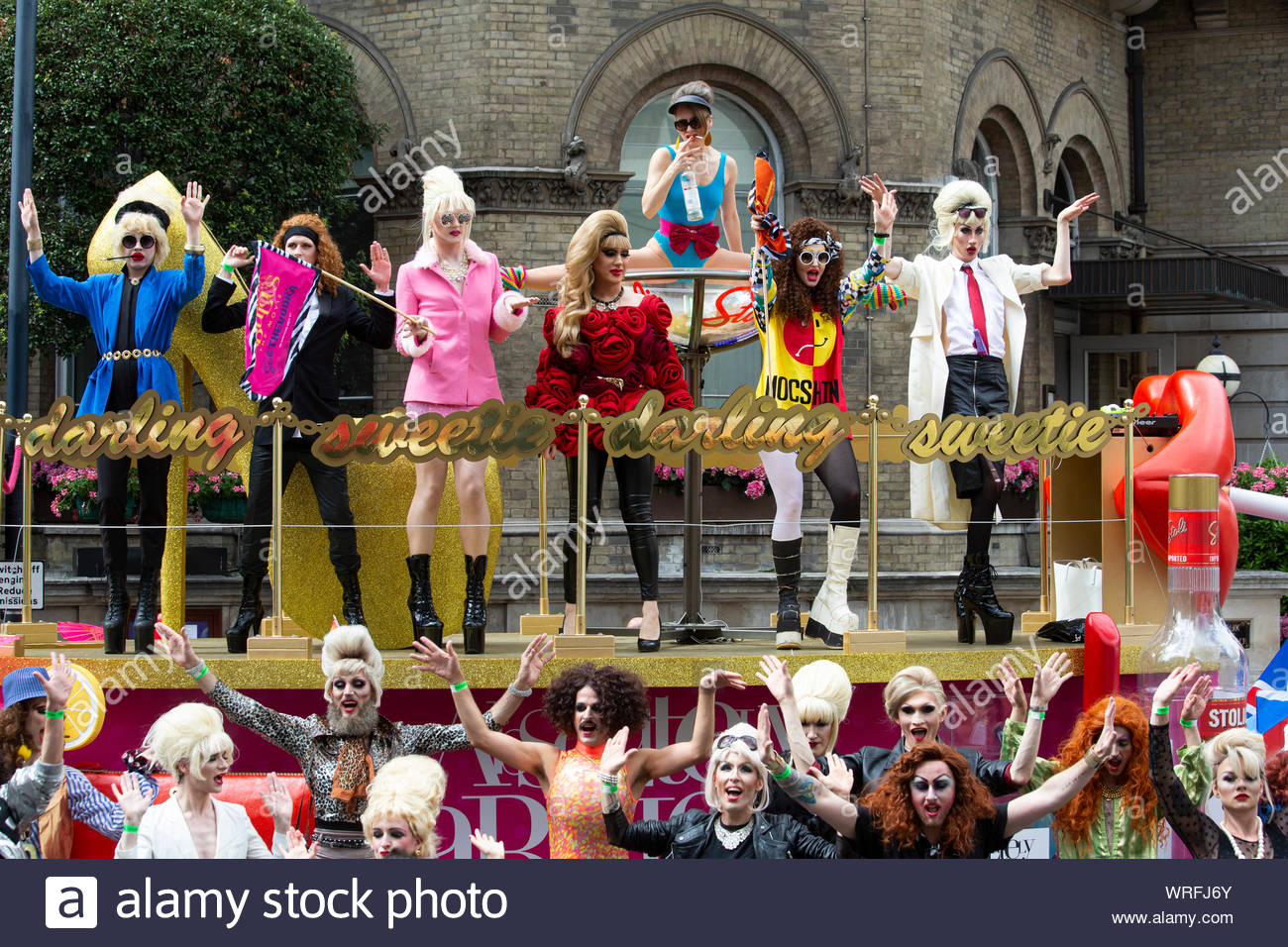 Les membres du cast absolument fabuleux ont pris part à la London Pride Festival 2016 Banque D'Images
