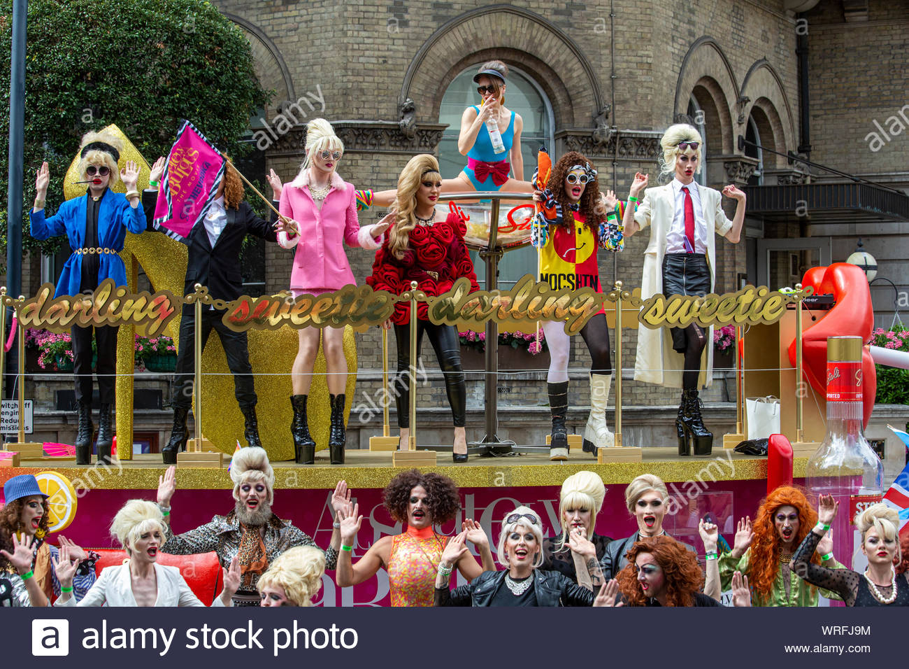 Les membres du cast absolument fabuleux ont pris part à la London Pride Festival 2016 Banque D'Images