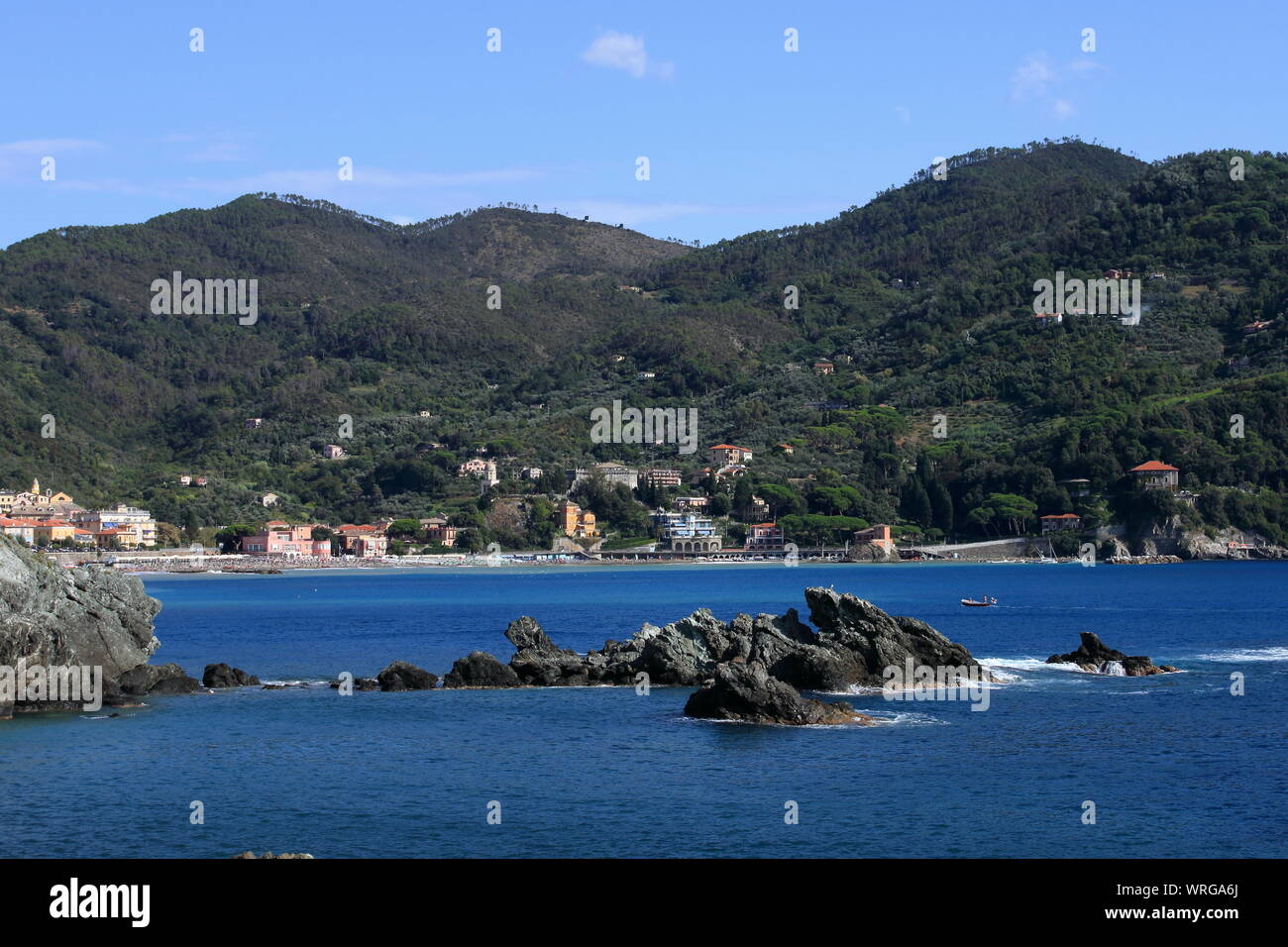 Paysage de Bonassola, Cinq Terres National Park,Italie Banque D'Images