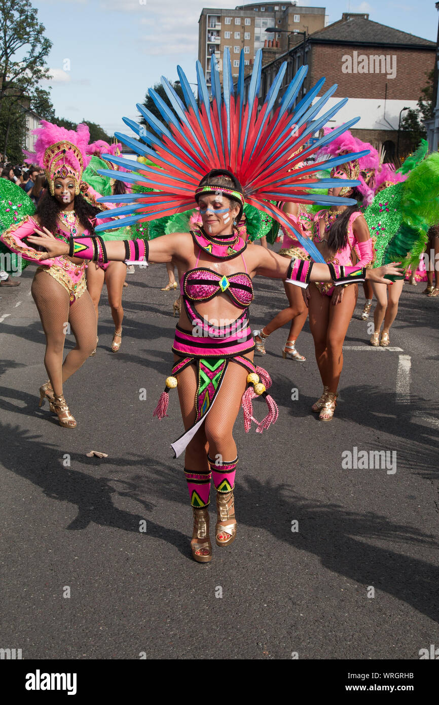 Carnaval Antillais de Londres Hackney Banque D'Images