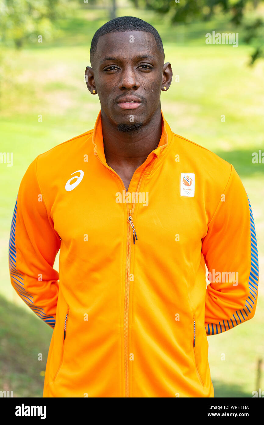 Arnhem, Pays-Bas. 10 Sep, 2019. ARNHEM, 10-09-2019 Présentation de l'équipe d'athlétisme, Championnat du monde à Doha, l'exécution de Taymir athlète Burnett : Crédit Photos Pro/Alamy Live News Banque D'Images