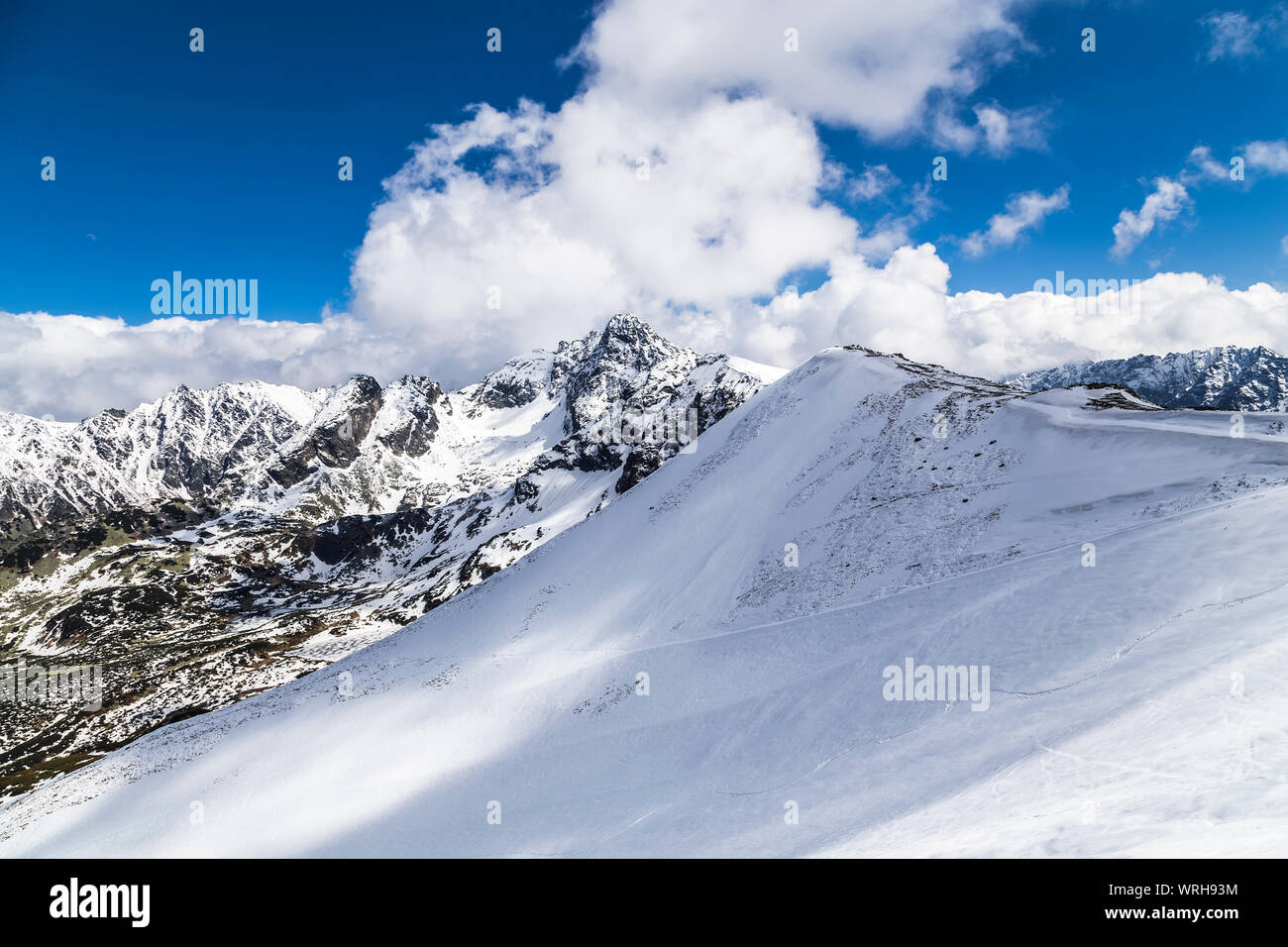 Ski Zakopane Kasprowy haut de la montagne. Pologne Banque D'Images