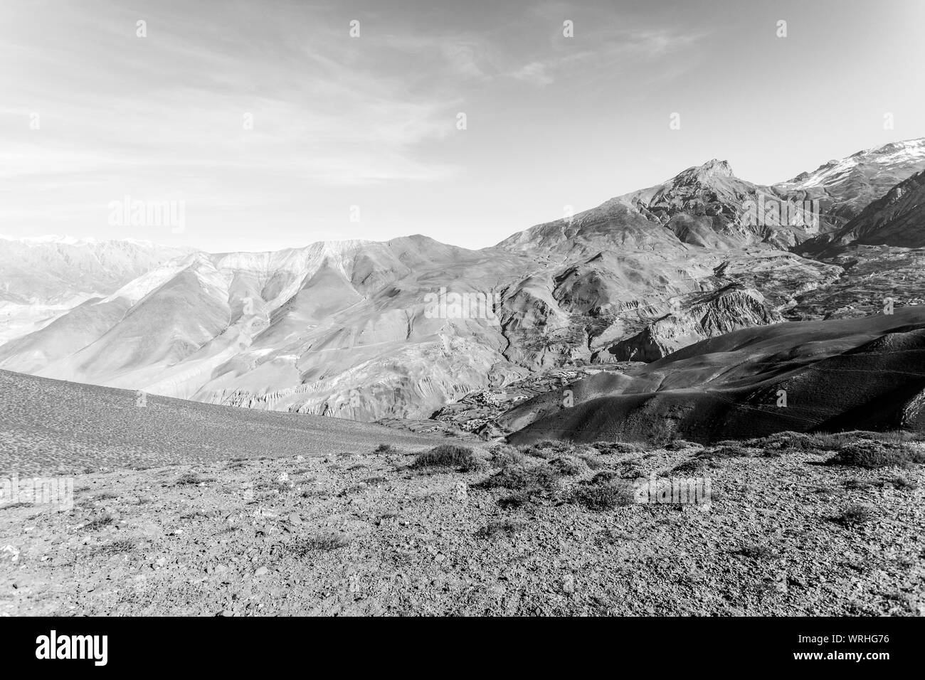 Des montagnes majestueuses. Matin au Tibet, Himalaya, Népal, Annapurna Conservation Area Banque D'Images