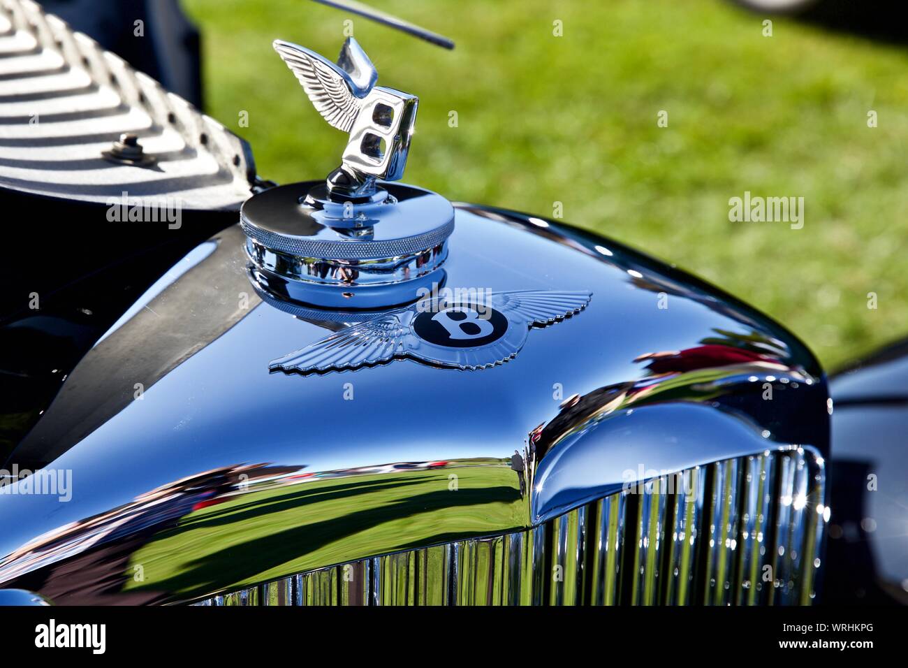 1938 Bentley 4 1/4 litre de piliers saloon sur spectacle au 2019 Concours d'elégance à Blenheim Palace, le 8 septembre 2019 Banque D'Images