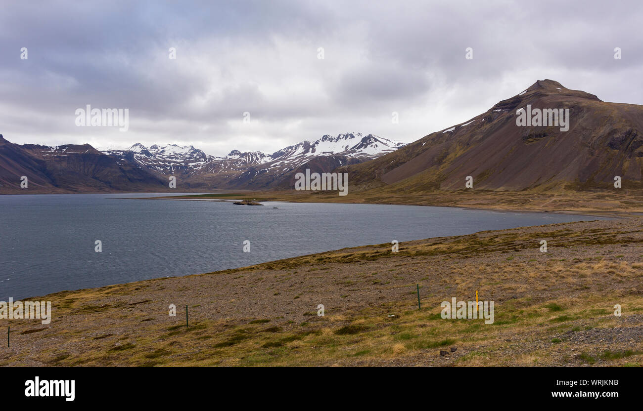 À l'Est de l'Islande, GRUNDARFJOROUR - paysage de montagne, péninsule de Snæfellsnes. Banque D'Images