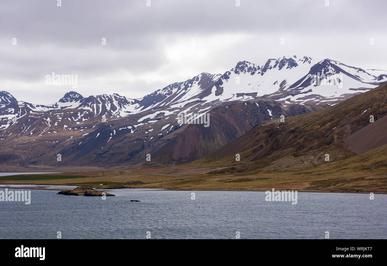 À l'Est de l'Islande, GRUNDARFJOROUR - paysage de montagne, péninsule de Snæfellsnes. Banque D'Images