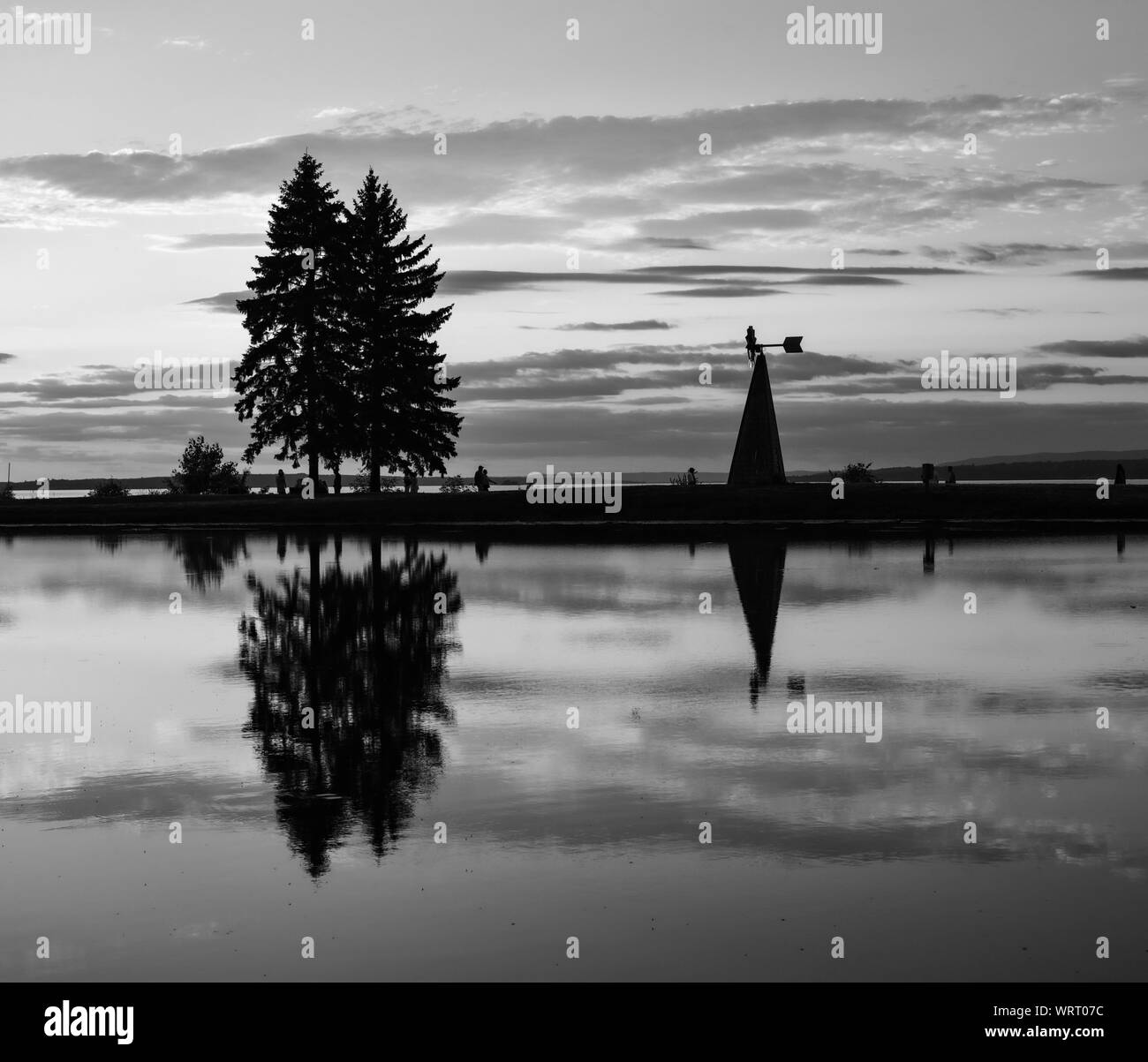 Coucher du soleil à Andrew Haydon Park Banque D'Images