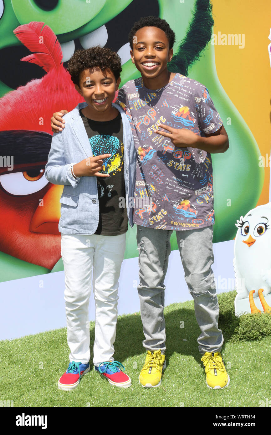 Premiere de Columbia Pictures 'Les Angry Birds Film 2' au Regency Theatre Westwood à Los Angeles, Californie le 10 août, 2019 Avec : Michée, abbaye, où les jeunes de Dallas : Los Angeles, California, United States Quand : 10 août 2019 Credit : Sheri Determan/WENN.com Banque D'Images