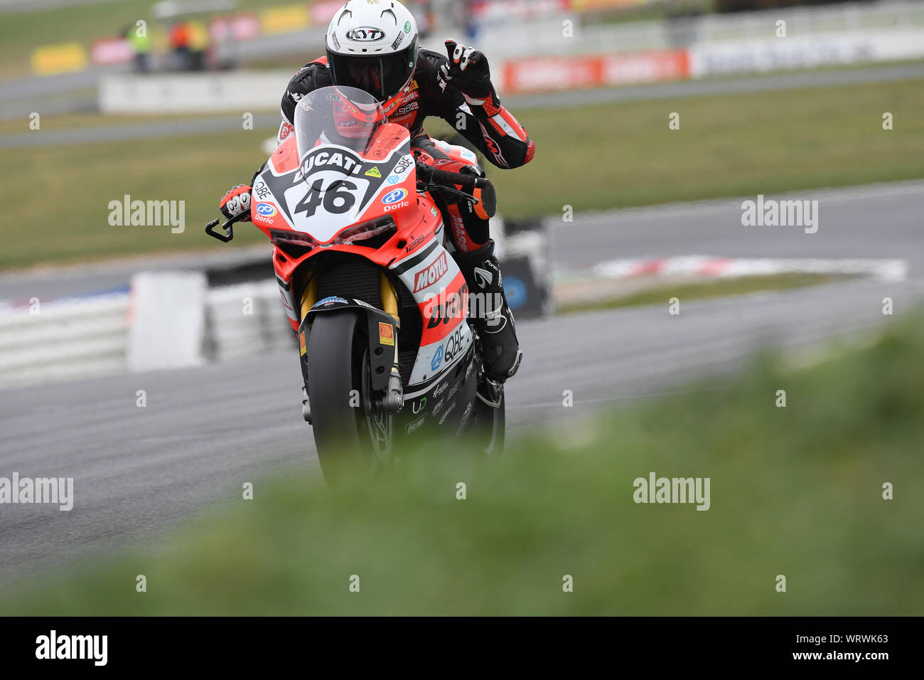 Mike Jones, Desmosport 5 ronde de la Ducati Superbike australien Round 5 Winton Raceway Victoria Banque D'Images